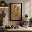 Golden Starflowers Botanical - Wrapped Canvas-1507759267-1507759455