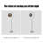 Bauhaus metal acrylic floor lamp
