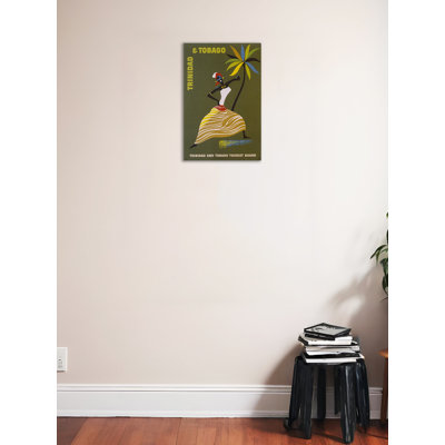 Trinidad And Tobago Travel Vintage Advertisement Wrapped Canvas Décor