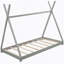 Lit plateforme House avec structure triangulaire