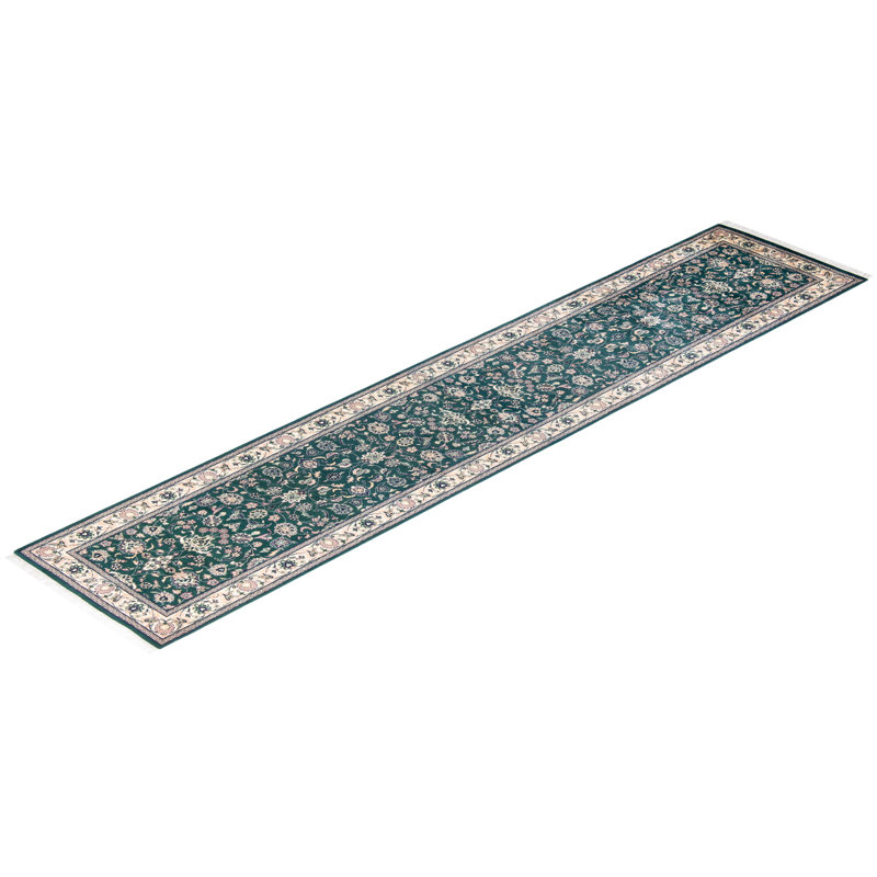 Classic One-of-a-Kind 2' 6" x 12' 7" Hand Knotted Area Rug