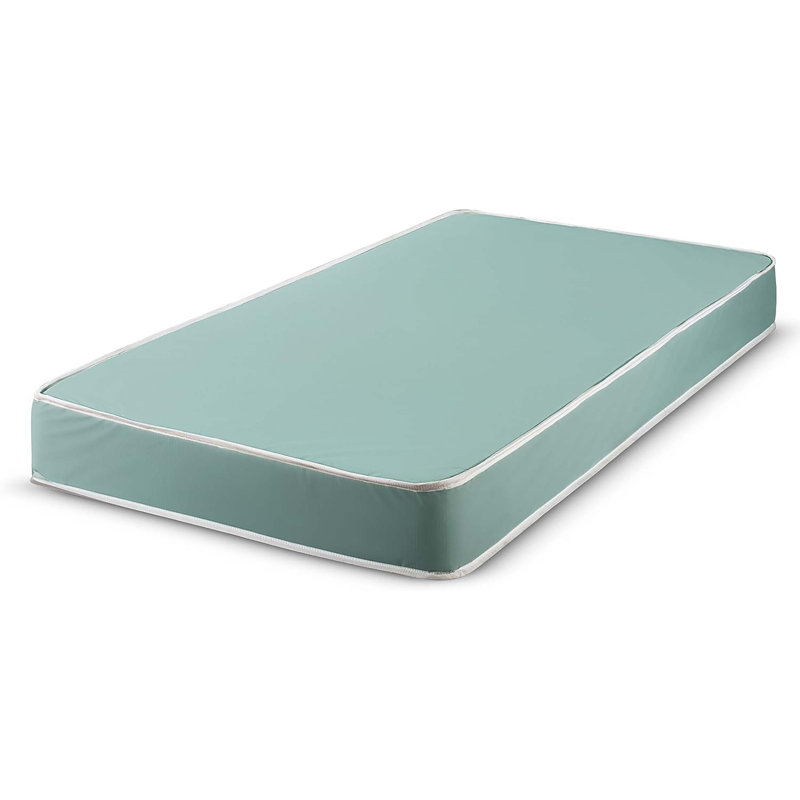 5-Inch Firm Foam Mattress With Water-Resistant Vinyl Cover , Antique / Three Quarter