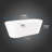 59.8" X 28.7" Freestanding Soaking Acrylic Bathtub