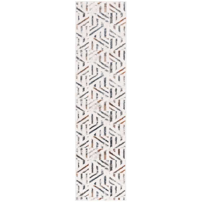 Aleida 100 Performance Abstract Rug, Runner 2' x 8'