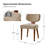Mid Century Modern Upholstered Dining Chairs-1063126753
