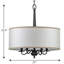 Lustre tambour 4 lumières à abat-jour Rourke-1510655555