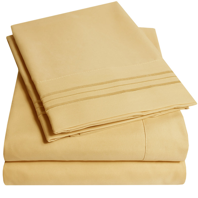 Sage Twin XL Egyptian Cotton and Microfiber Sheet Set