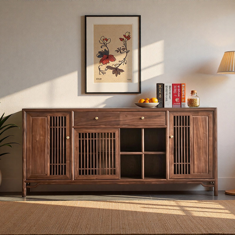 Buffet de cuisine multifonctionnel, 34.65" H x 70.87" W x 14.96" D