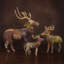 Cerf de forêt debout