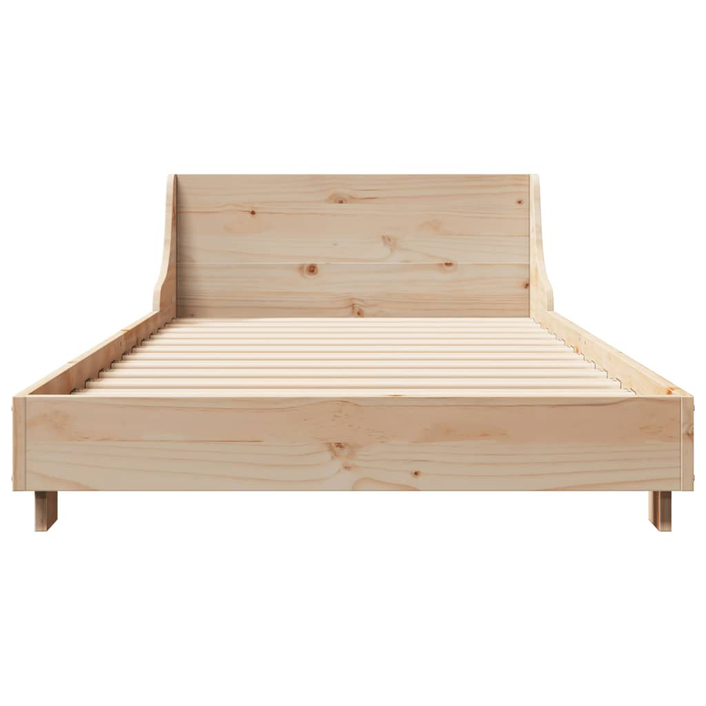 Vidaxl Bed Frame Without Mattress 200X200 Cm Solid Wood Pine