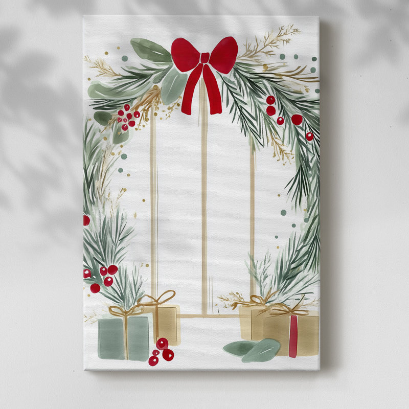 Art des Fêtes de Noël - Toile tendue avec châssis cmxviii, H 12 po x l 8 po