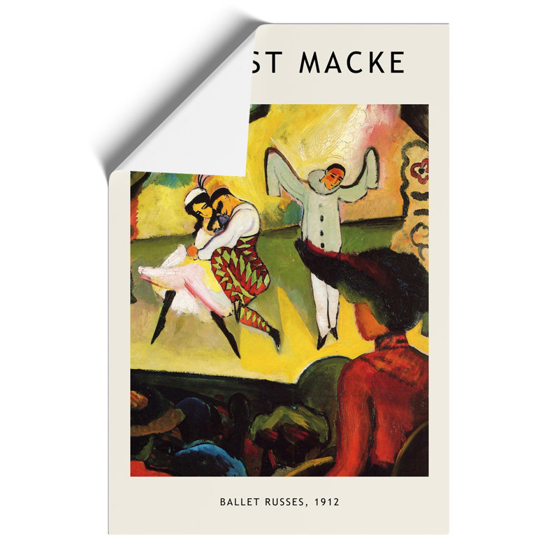 Russian Ballet Print by August Macke - Frameless Print, 59cm H x 42cm W x 0.1cm D