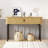 Fluted Console Table with Storage,Wood Sofa Table with Sliding Door,Entryway Table with Storage Space for Living Room-1041542687