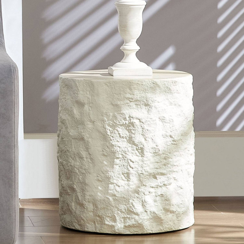 15.75" Round Fibreglass End Table