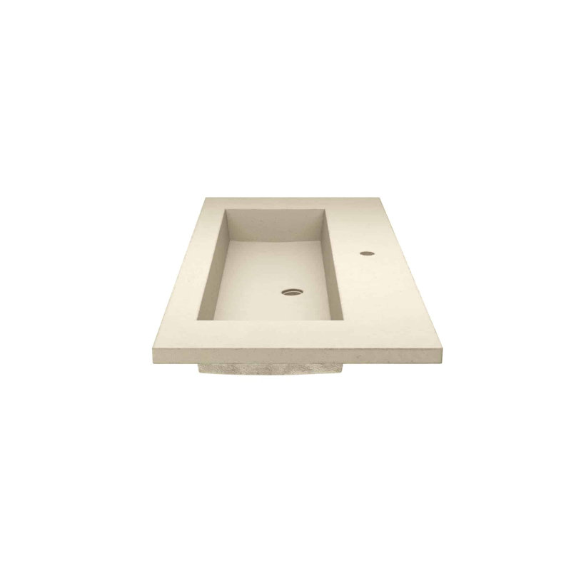 48" Capistrano Vanity Top With Integral Sink, Single, Sand