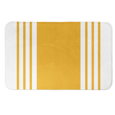 Farmhouse Microfiber / Microsuede Non-Slip Bath Rug