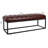 53.54" PU Leather Bench with Metal Frame-2050649041