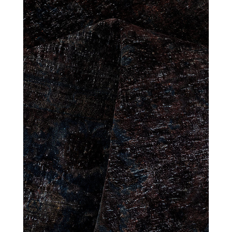 Tapis noué à la main unique en son genre Chimel - noir