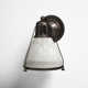 Isabelle Single Light Glass Steel Dimmable Armed Sconce