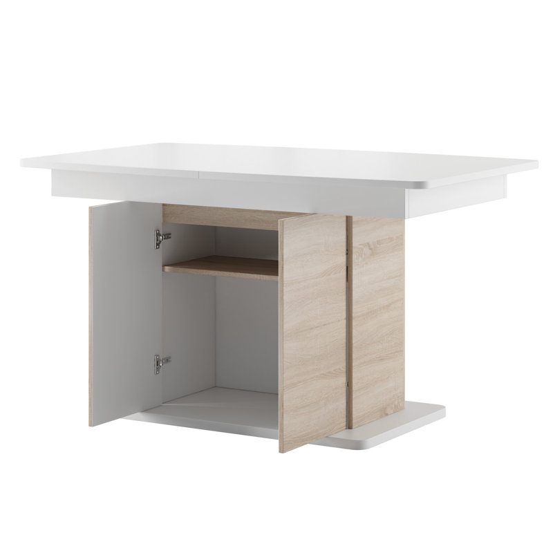 Aguilard Extendable Pedestal Dining Table 140-210 cm