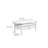 Oval-shaped solid wood coffee table living room-587097325