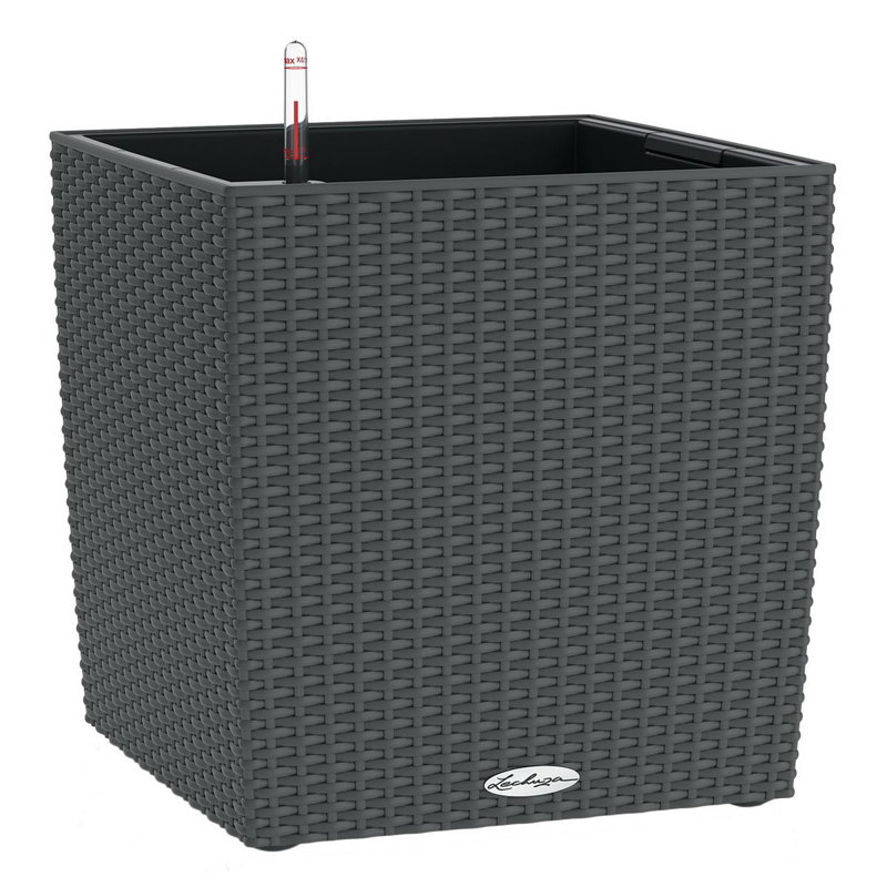 Moneak Planter Box, 40cm H x 40cm W x 40cm D, Granite