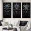 «African Mask Tribu», 3 pièces sur toile-1465030755-1465030778