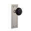 Mission Plate with Black Porcelain Door Knob-1469963555-1469963566