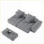 Canapé modulaire moderne en chenille étincelant avec 4 coussins, sans assemblage | Mousse et ressort-78195443