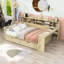 Lit de jour multifonctionnel en bois avec tablettes, tiroirs et bureau Crompton-1471862491-1471862490
