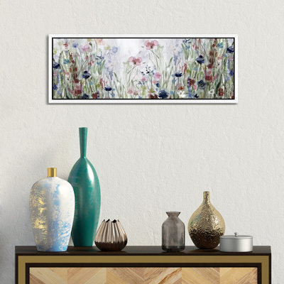 Wildflower Fields by Carol Robinson - Floater Frame Panoramic Gallery-Wrapped Canvas Giclée on Canvas