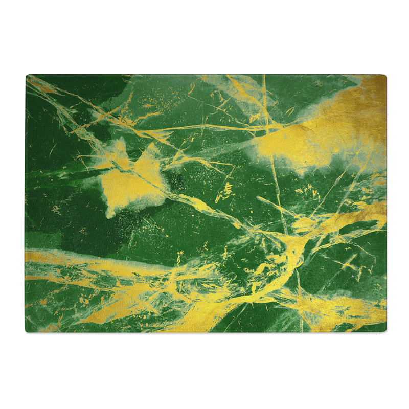 Golden Cracks Chopping Board, 0.4cm H x 20cm W x 28.5cm L