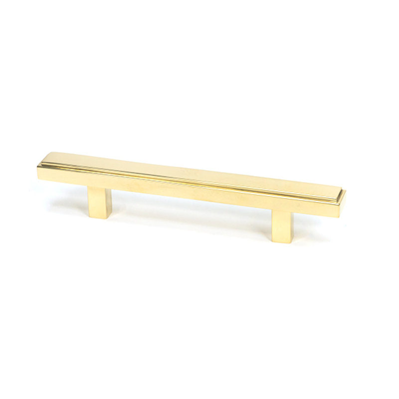 Polished Chrome Scully Pull Handle - Small, Polished Brass, 9.6 cm