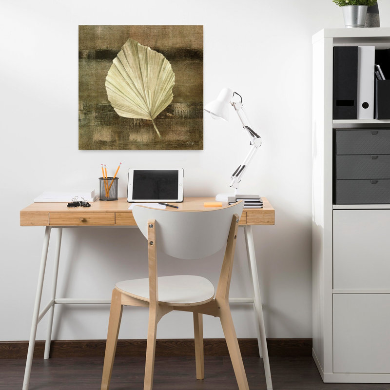 Art tropical flottant avec feuille de verdure, H 18 po x l 18 po