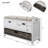 Storage Bench With Removable Basket And 2 Drawers, Fully Assembled Shoe Bench With Removable Cushion (White), Shoe Storage-1524012536