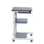 Chariot roulant pour ordinateur portable avec tiroir de rangement, chariot de bureau en graphite