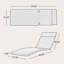 Coussin de chaise longue d'extérieur moderne (sans chaise longue)-89511493-89511538-89511550
