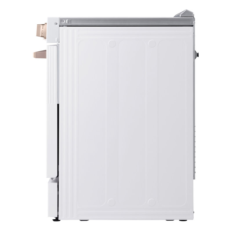 Lg Studio 6.3 Cu. Ft. Instaview Induction Slide-in Range With Air Fry And Air Sous Vide, Essence White
