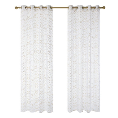 Prentess Semi Sheer Curtain Pair