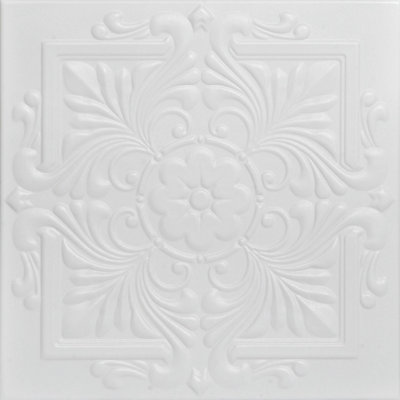 Victorian 1.6 ft. x 1.6 ft. Polystyrene Glue-up Ceiling Tile