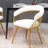 Modern Mid Century Dining Chair, Upholstered Velvet Dining Room Chairs with Metal Legs for Makeup/Living Room-1322604431