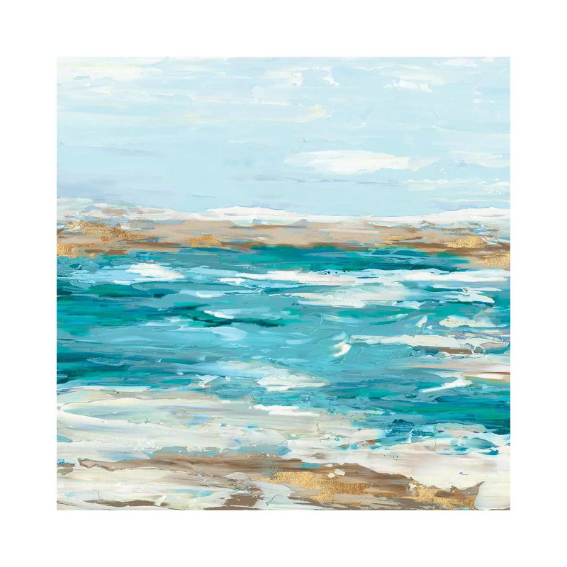 Sea Side III by Eva Watts - Wrapped Canvas Painting, 66.04 cm H x 66.04 cm W x 3.175 cm D