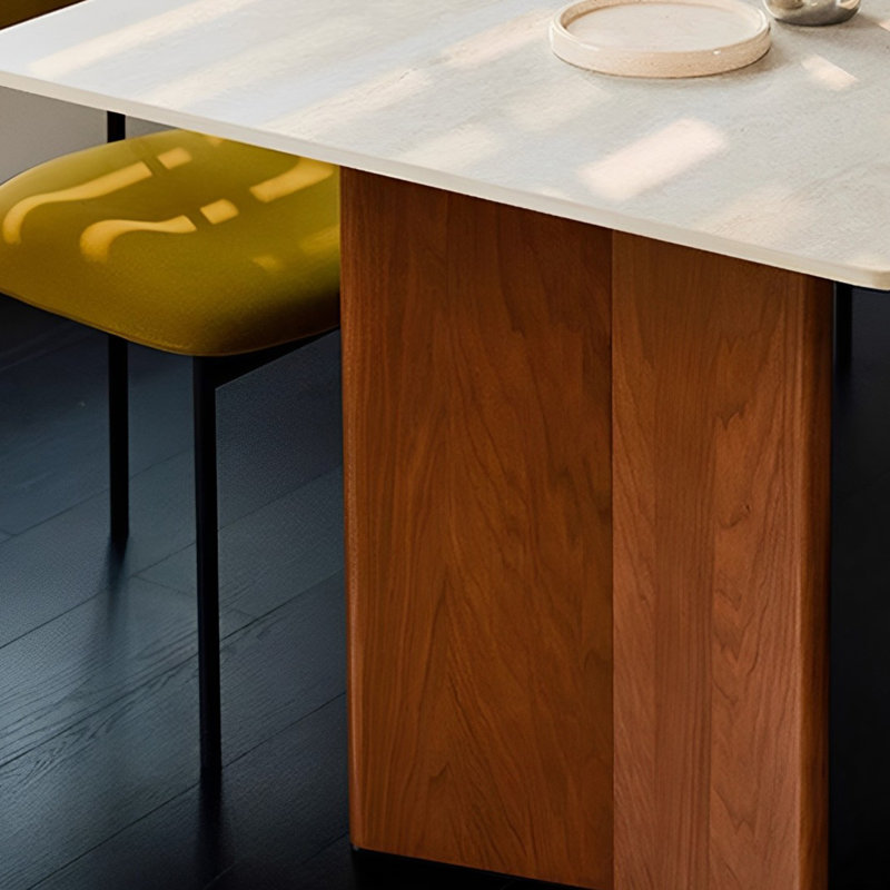 Table de salle à manger Retro, H 29,52 po x L 86,61 po x l 39,37 po, Teck