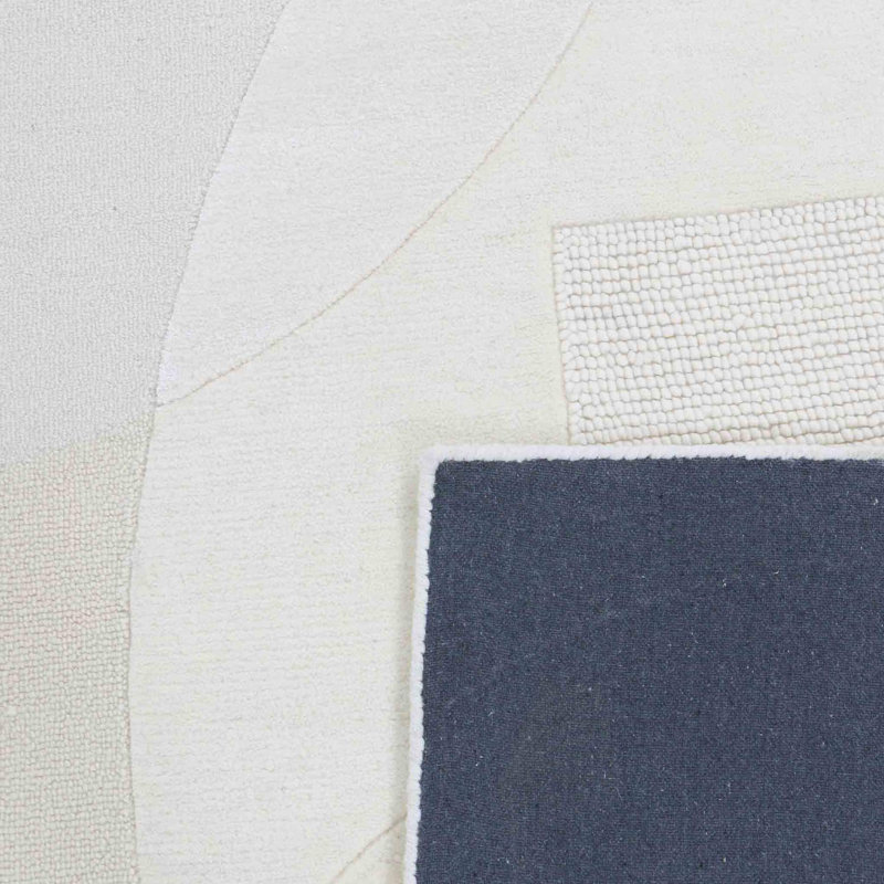 Tapis ivoire touffeté à la main, Rectangle 9 pi x 12 pi