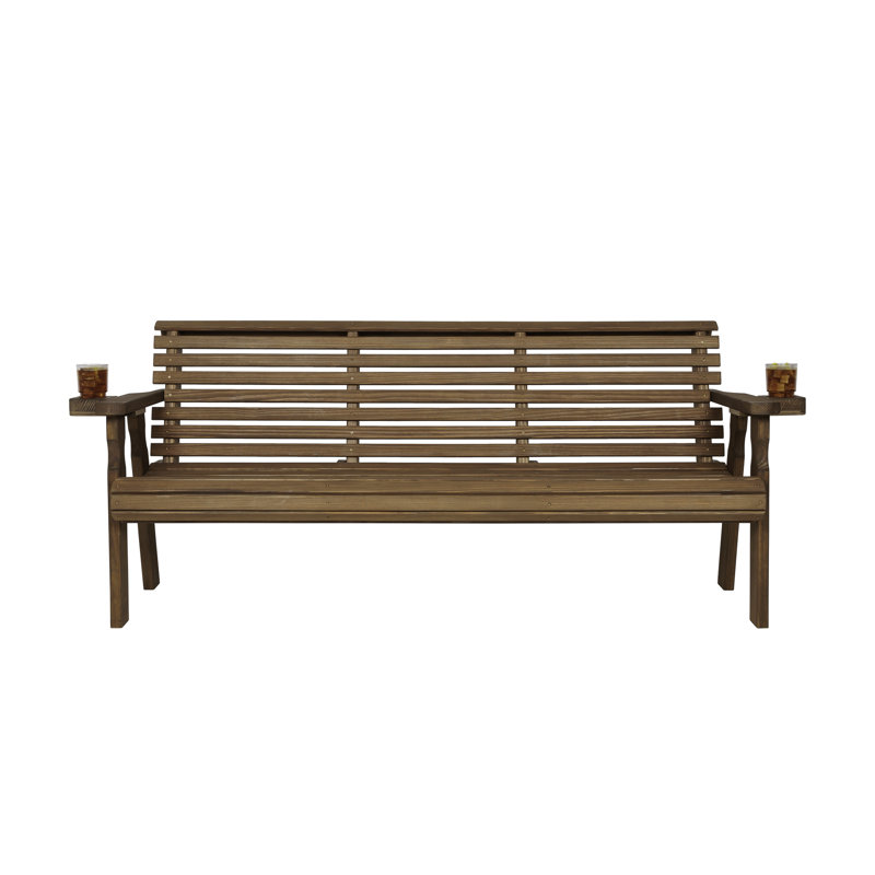 Banc de jardin Amish Casual, Chêne teinté, H 34 po x l 75 po x P 27 po