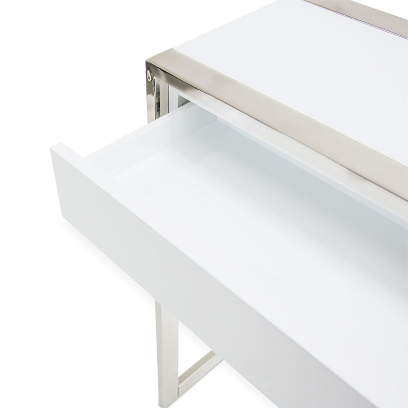 State St. 54'' Glass Top Console Table