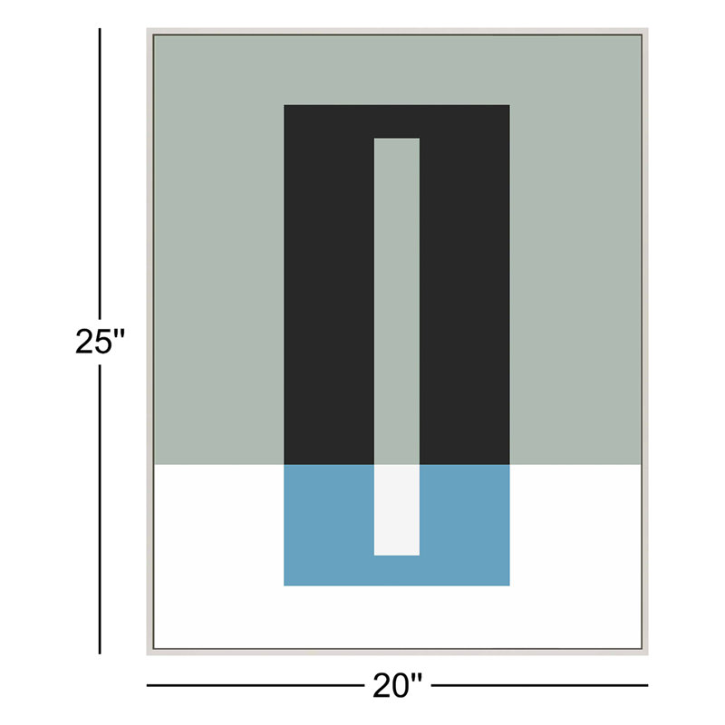 «Little Of Blue» par Jacques Pilon, reproduction, Toile avec cadre blanc, H 25 po x l 20 po