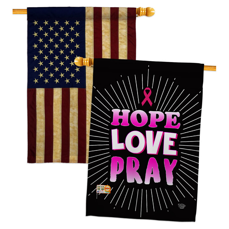 Drapeau de maison à 2 côtés en polyester 40 po x 28 po