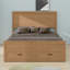 Base de lit avec rangement moderne en bois avec 6 tiroirs, lit plateforme avec support en lattes de bois-1362870727
