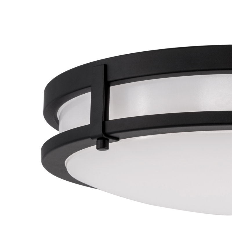 14.5 Inch Ripon LED Indoor Ceiling Light, Dimmable, Matte Black